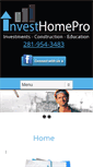 Mobile Screenshot of investhomepro.com